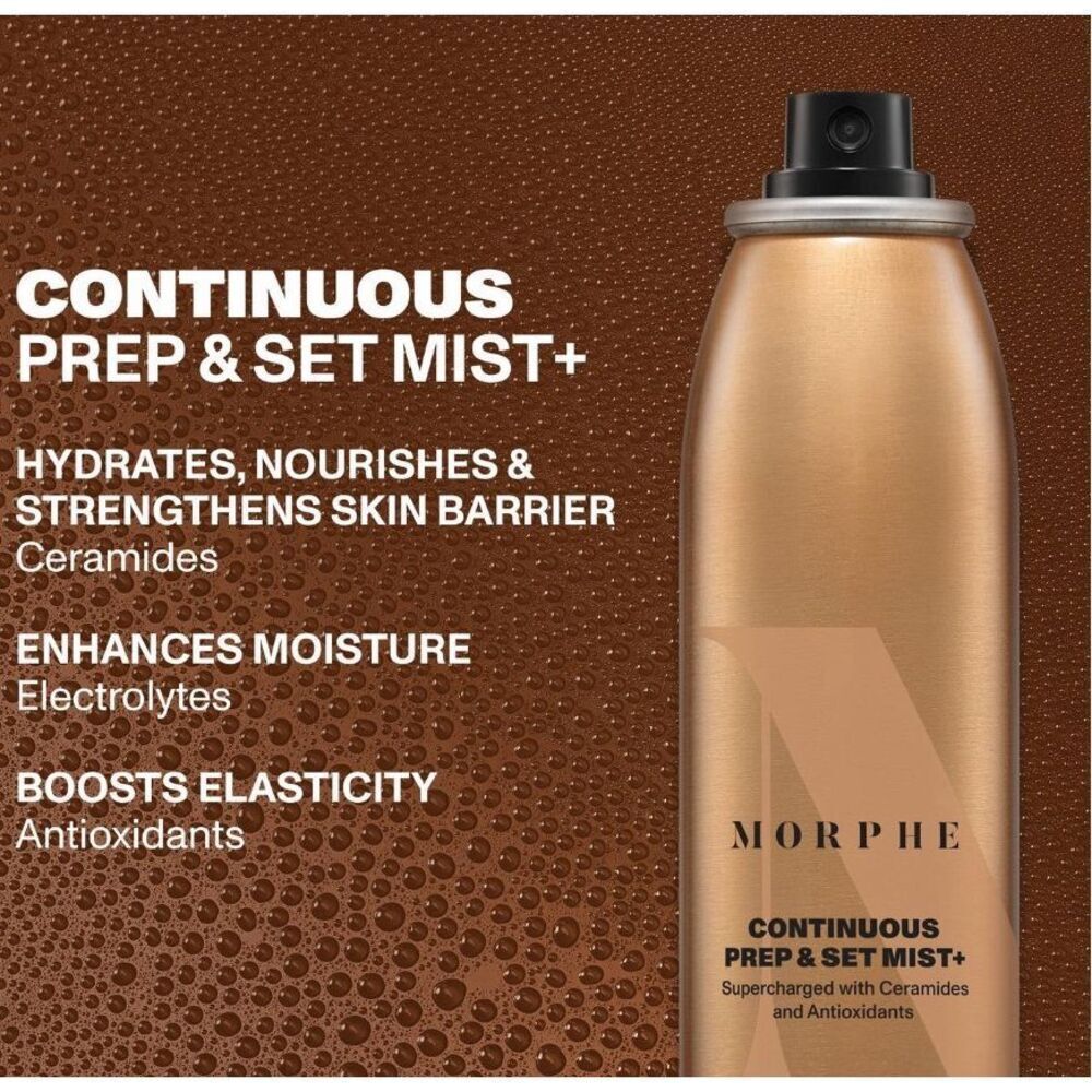 Morphe Continuous Prep & Set Mist Hydrating  Spray Ceramides & Antioxidants NIB - Picture 4 of 6